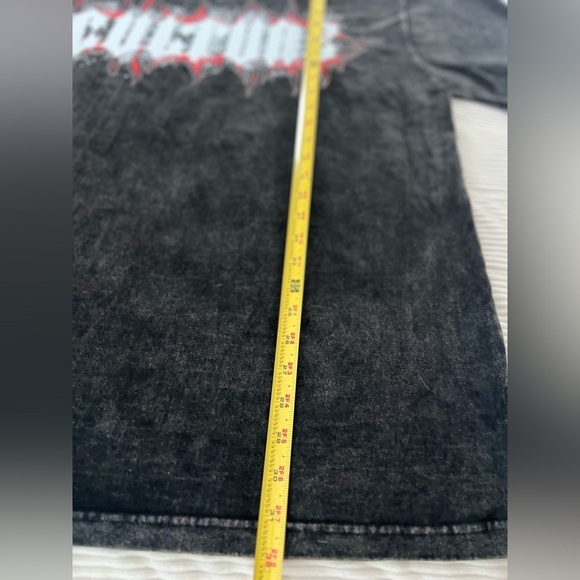 Original Culture Box Logo Tee Heavy T-shirt Men’s Size 2X Washed Black Grunge - Picture 4 of 10